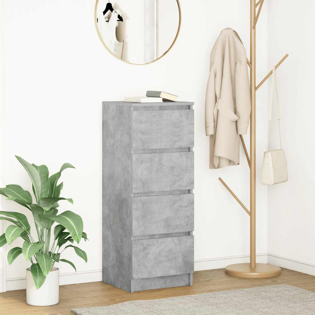 Sideboard Concrete Grey 37.5x35x99 cm Engineered Wood