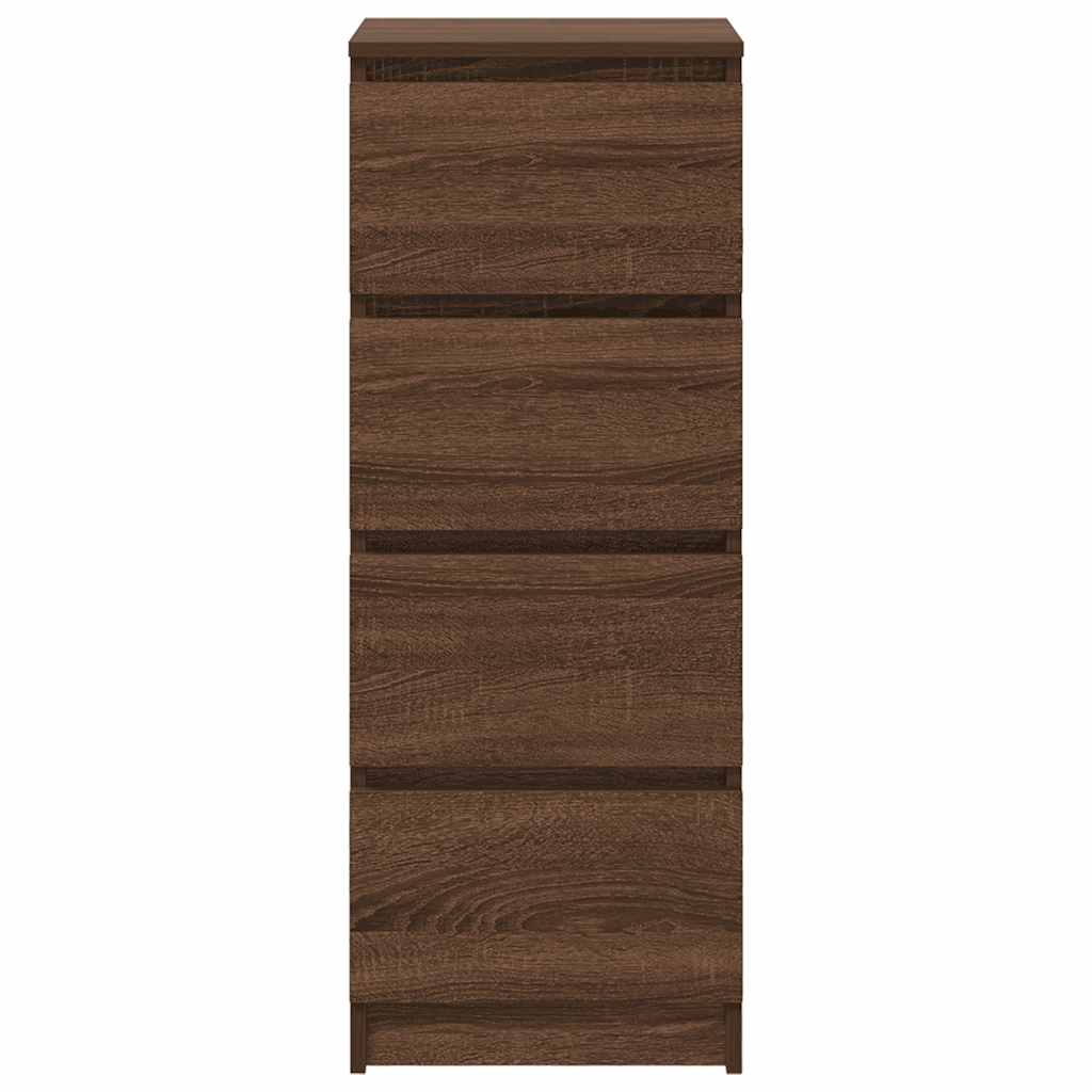 Sideboard Brown Oak 37.5x35x99 cm Engineered Wood