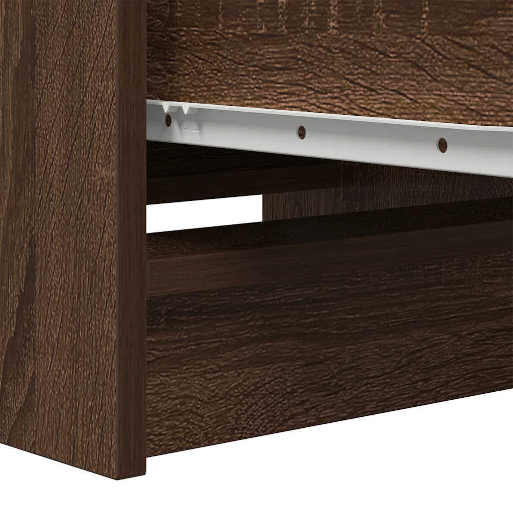 Sideboard Brown Oak 37.5x35x99 cm Engineered Wood