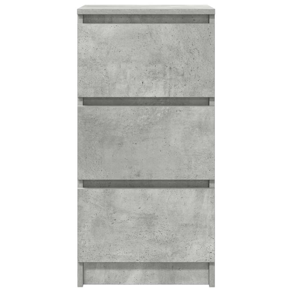Sideboard Concrete Grey 37.5x35x76 cm Engineered Wood