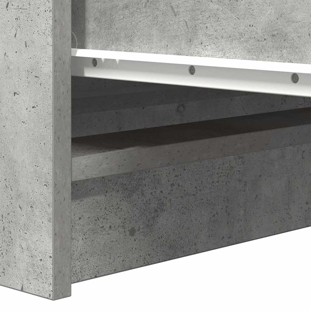 Sideboard Concrete Grey 37.5x35x76 cm Engineered Wood