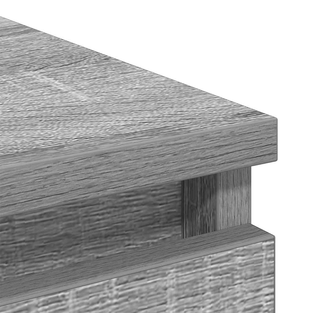 Sideboard Grey Sonoma 37.5x35x76 cm Engineered Wood