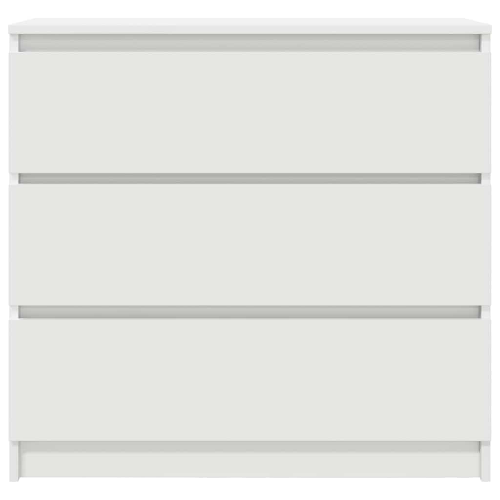 Sideboard White 80x35x76 cm Engineered Wood