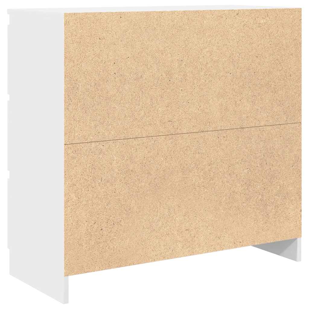 Sideboard White 80x35x76 cm Engineered Wood