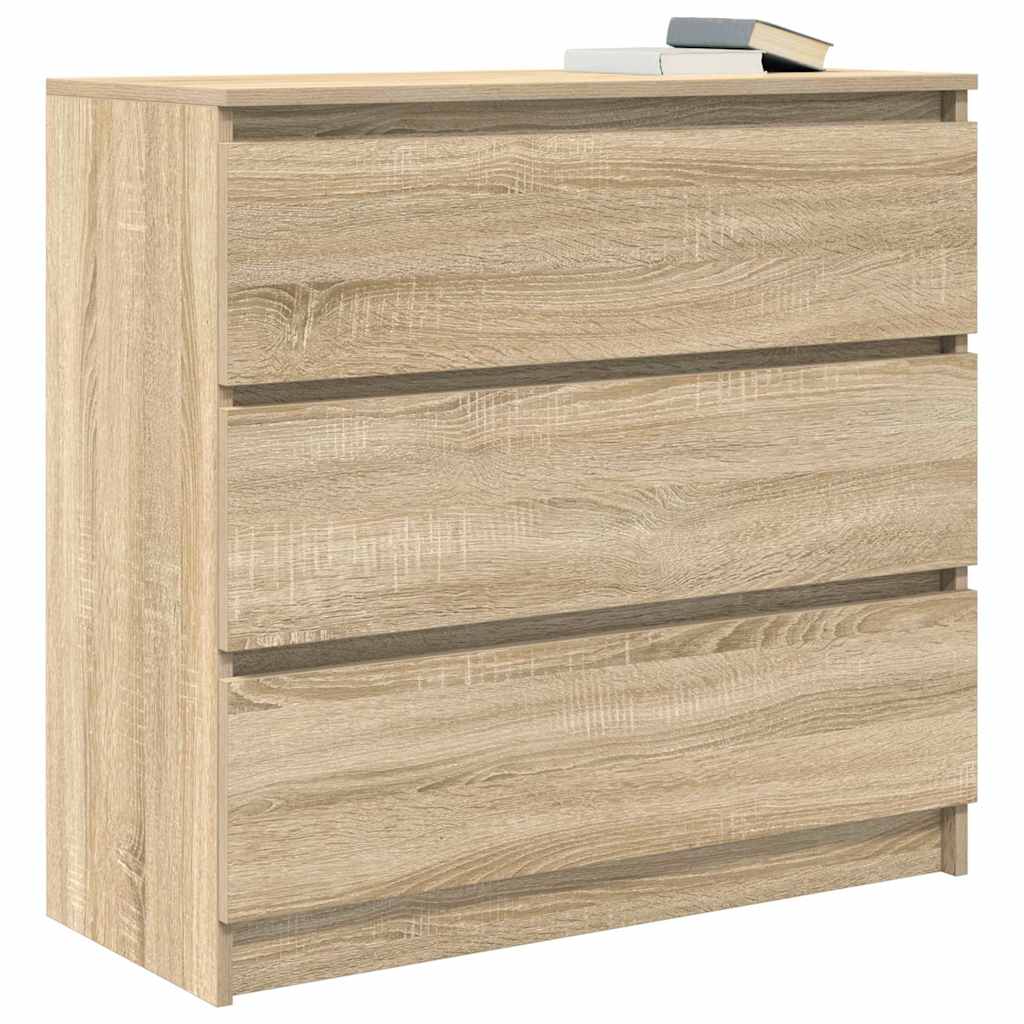 Sideboard Sonoma Oak 80x35x76 cm Engineered Wood
