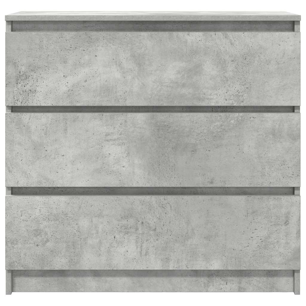 Sideboard Concrete Grey 80x35x76 cm Engineered Wood