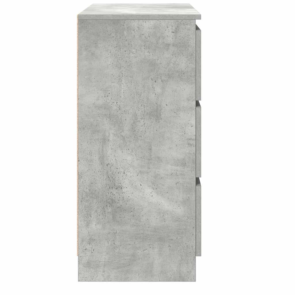 Sideboard Concrete Grey 80x35x76 cm Engineered Wood