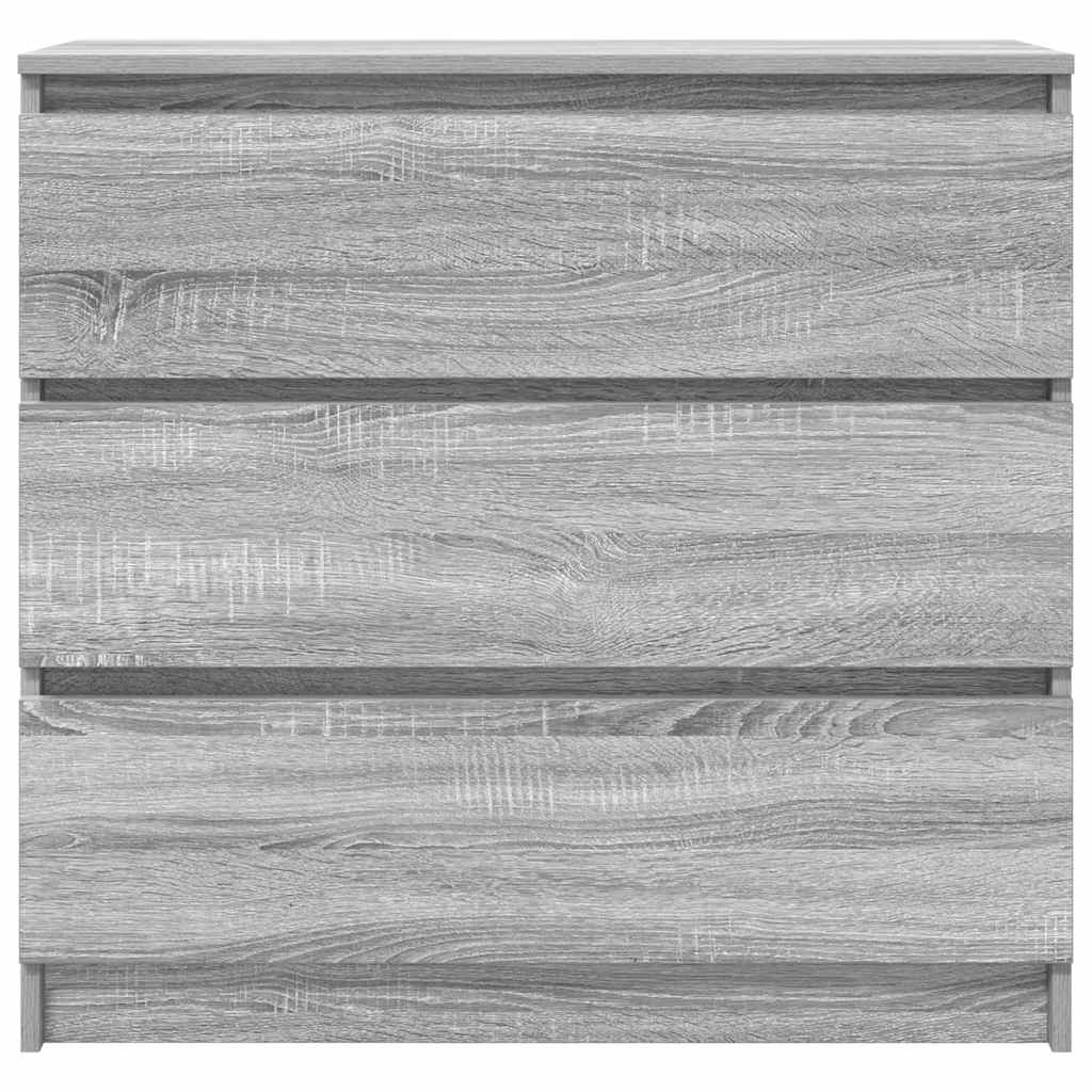 Sideboard Grey Sonoma 80x35x76 cm Engineered Wood