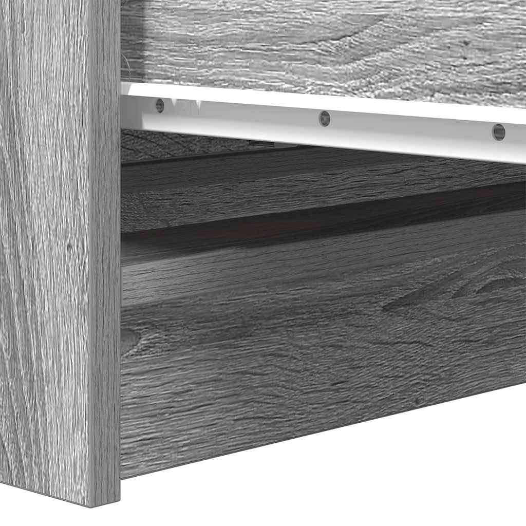 Sideboard Grey Sonoma 80x35x76 cm Engineered Wood