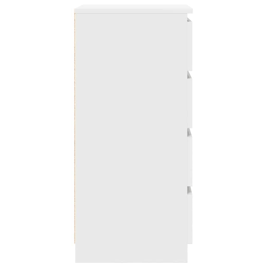 Sideboard White 37.5x35x76 cm Engineered Wood