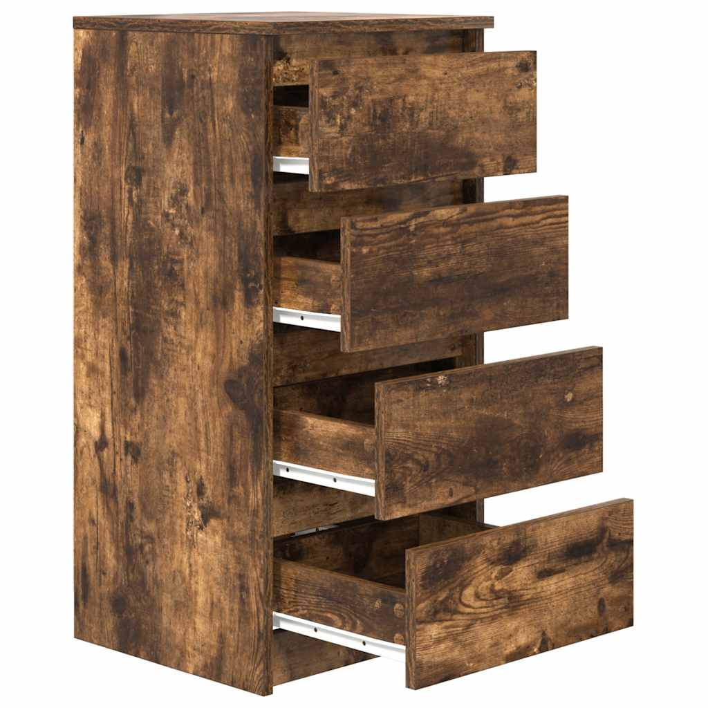 Sideboard Smoked Oak 37.5x35x76 cm Engineered Wood