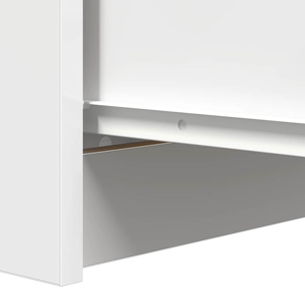 Sideboard with Drawers White 37.5x35x99 cm Engineered Wood