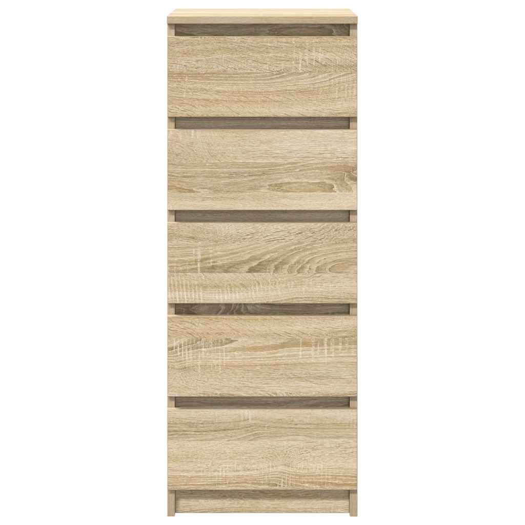 Sideboard with Drawers Sonoma Oak 37.5x35x99 cm Engineered Wood