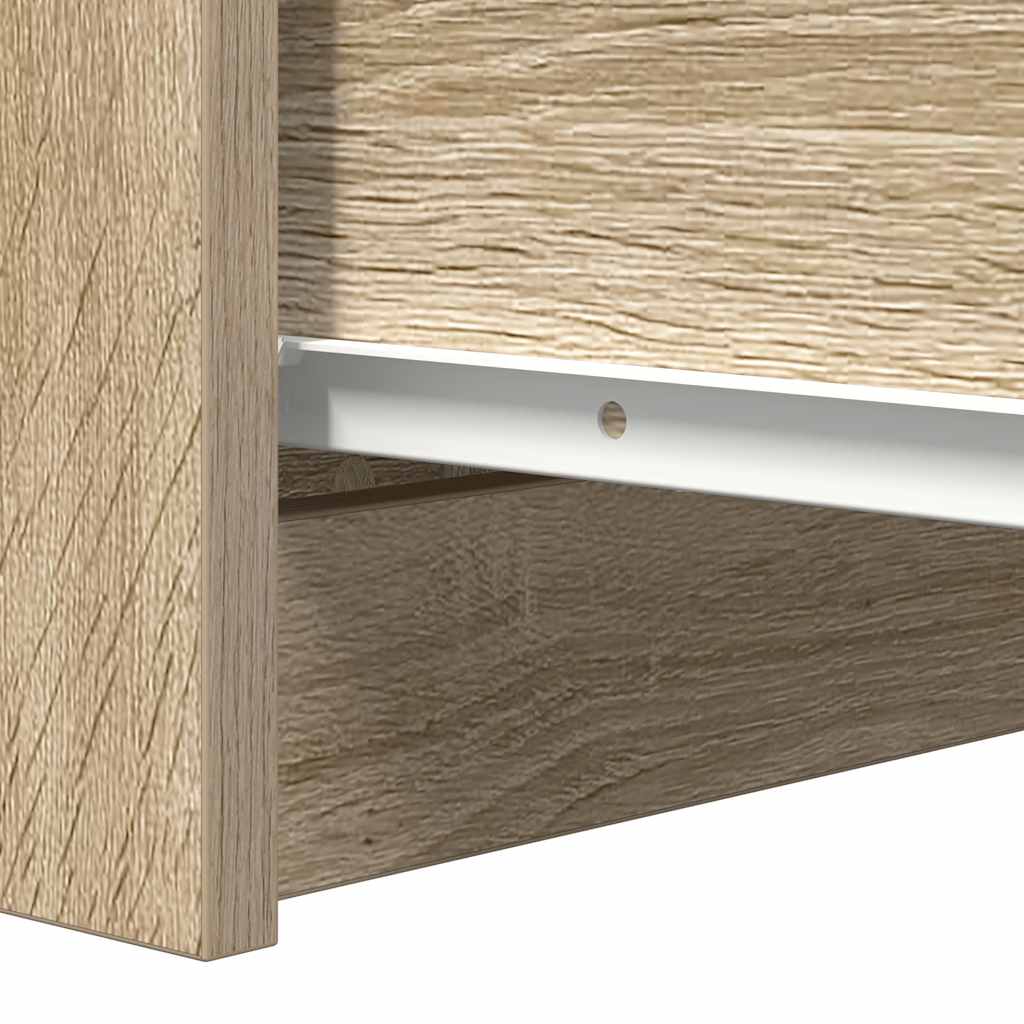 Sideboard with Drawers Sonoma Oak 37.5x35x99 cm Engineered Wood