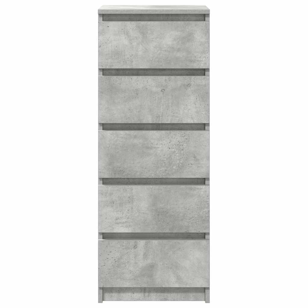 Sideboard with Drawers Concrete Grey 37.5x35x99 cm Engineered Wood