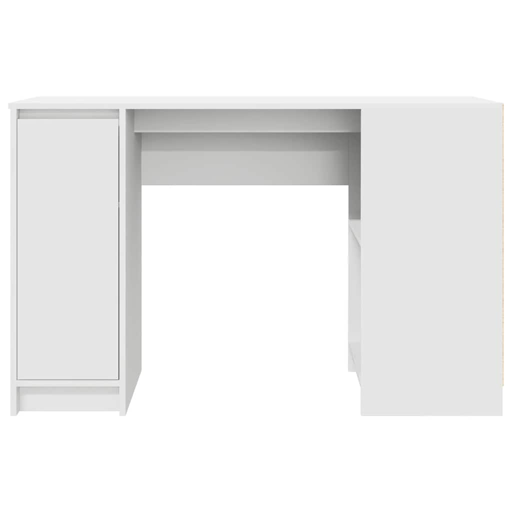 Desk White 120x42x76 cm Engineered Wood