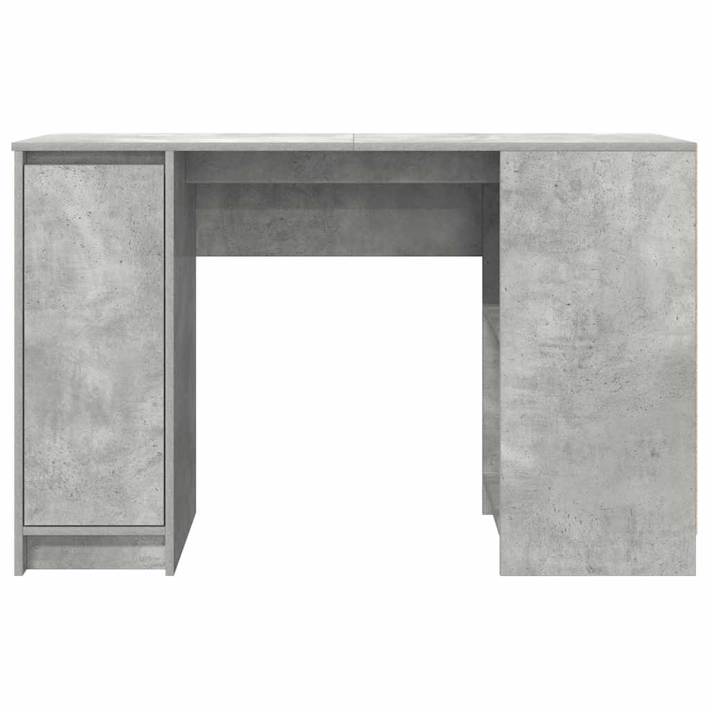 Desk Concrete Grey 120x42x76 cm Engineered Wood