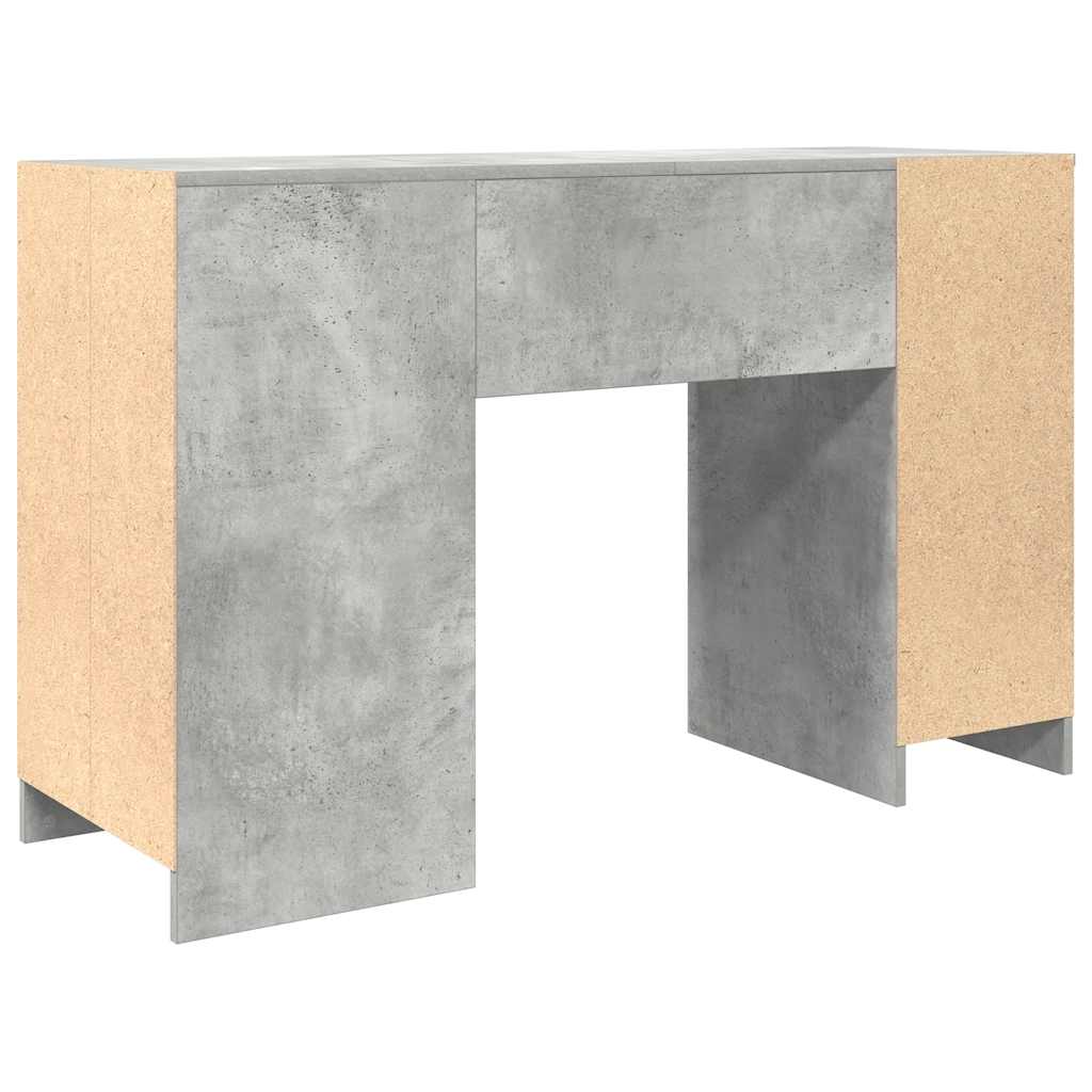 Desk Concrete Grey 120x42x76 cm Engineered Wood