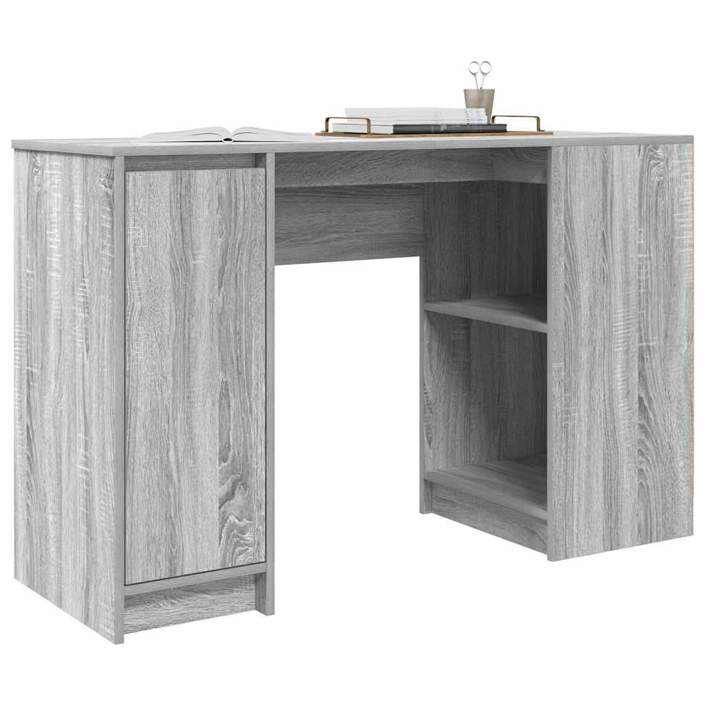 Desk Grey Sonoma 120x42x76 cm Engineered Wood