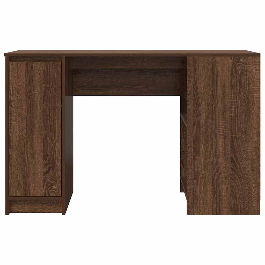 Desk Brown Oak 120x42x76 cm Engineered Wood