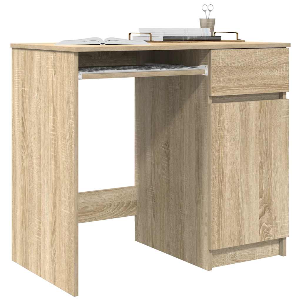Desk Sonoma Oak 86x49x76 cm Engineered Wood