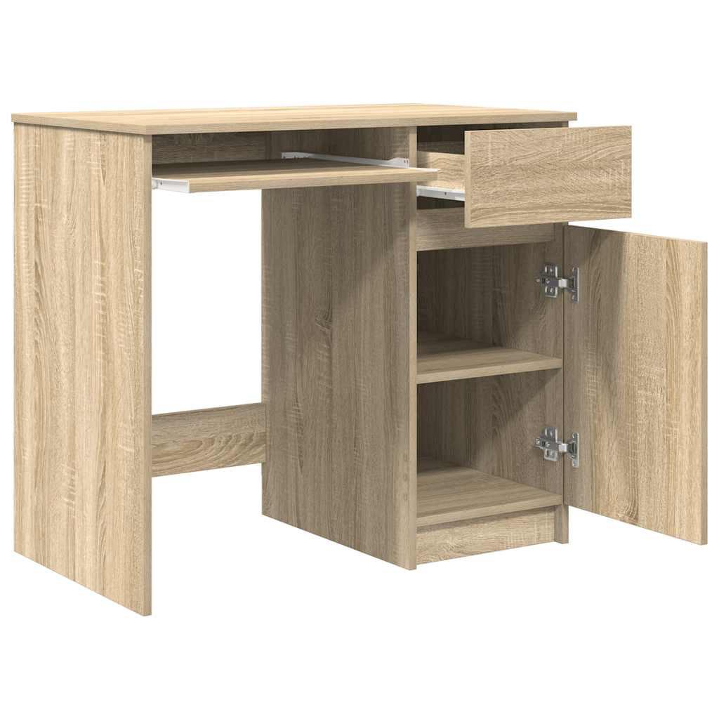 Desk Sonoma Oak 86x49x76 cm Engineered Wood