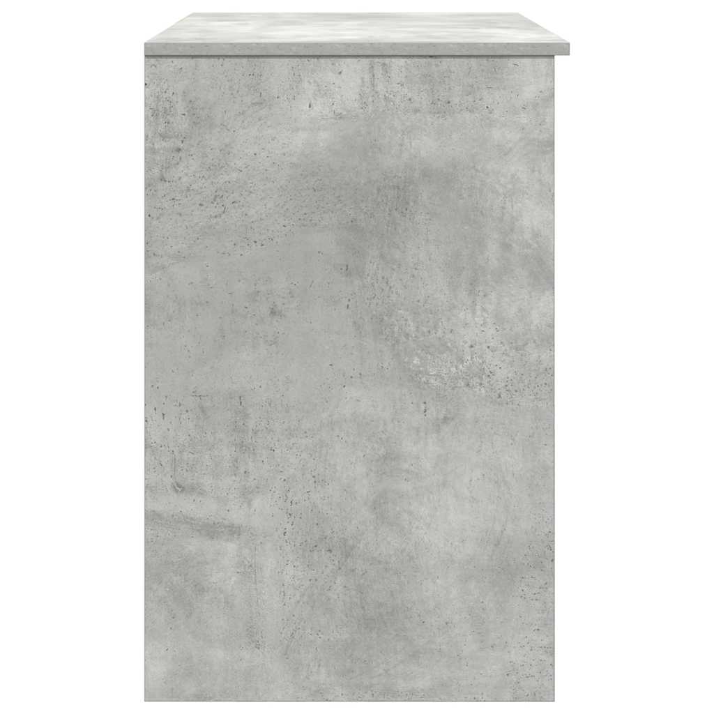 Desk Concrete Grey 86x49x76 cm Engineered Wood
