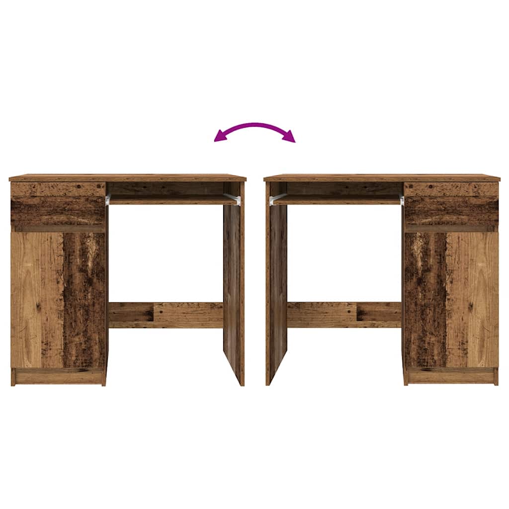 Desk Old Wood 86x49x76 cm Engineered Wood