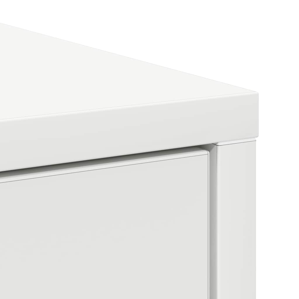 Sideboard with Drawers and Doors White 70.5x34x74.5 cm