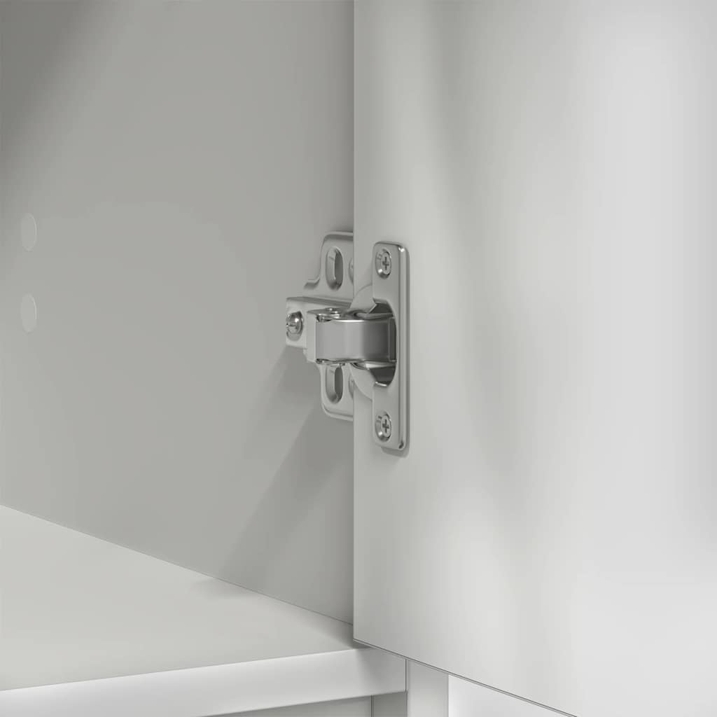 Sideboard with Drawers and Doors White 70.5x34x74.5 cm