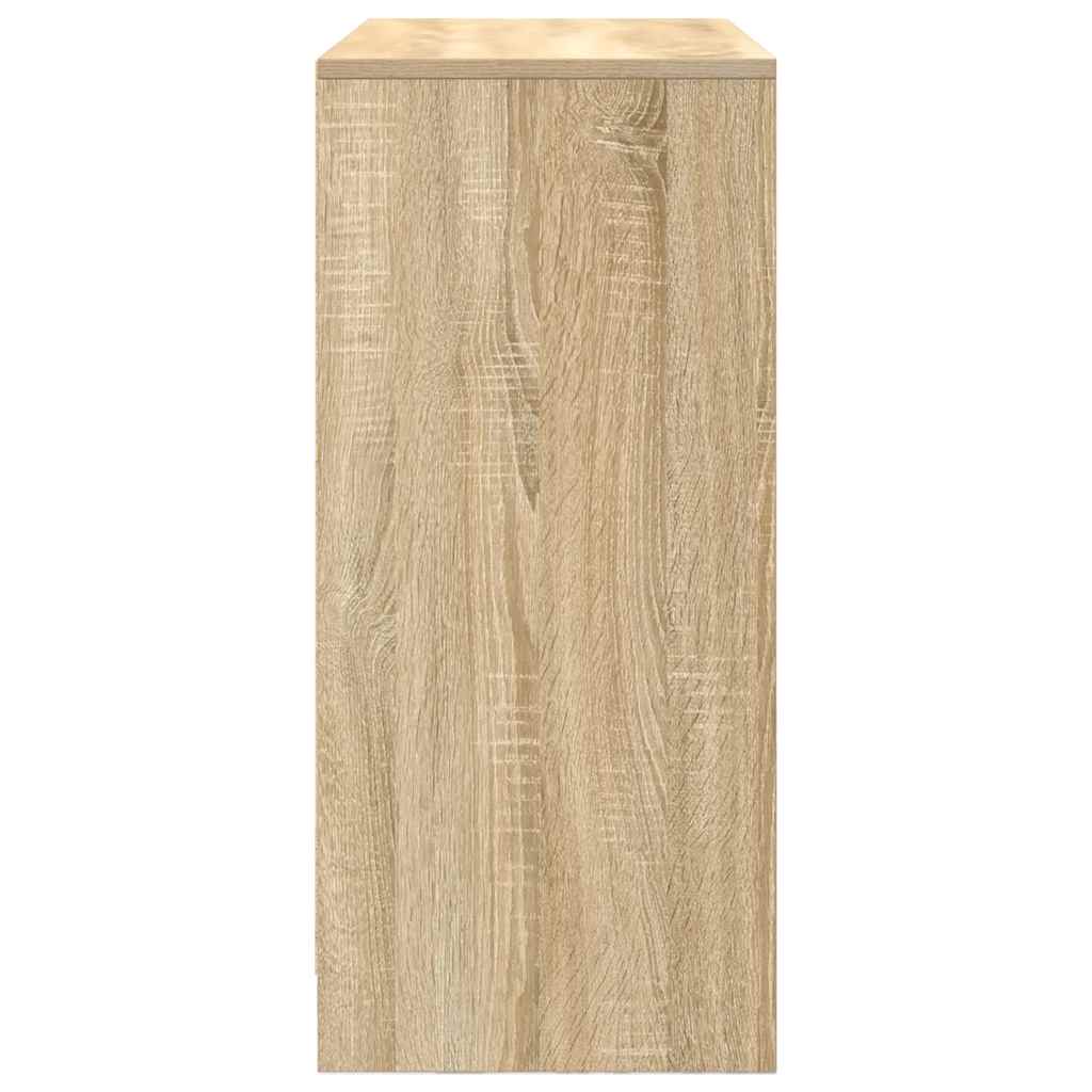 Sideboard with Drawers and Doors Sonoma Oak 70.5x34x74.5 cm