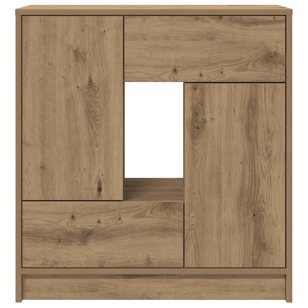 Sideboard with Drawers and Doors Artisan Oak 70.5x34x74.5 cm