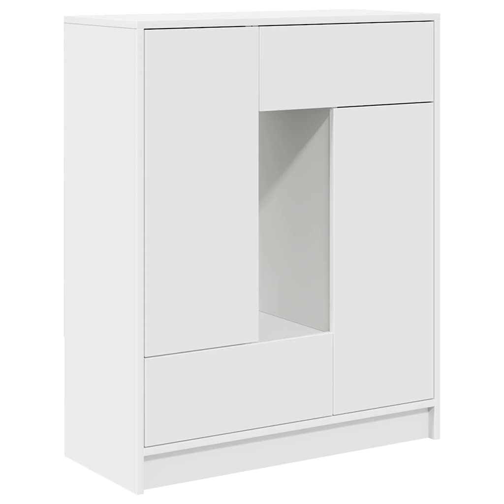 Sideboard with Drawers and Doors White 73x31x90 cm