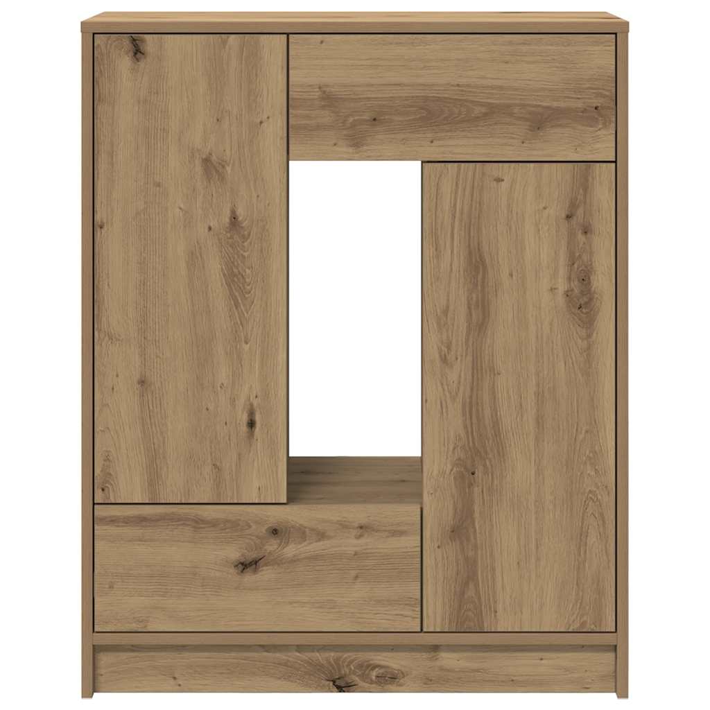 Sideboard with Drawers and Doors Artisan Oak 73x31x90 cm