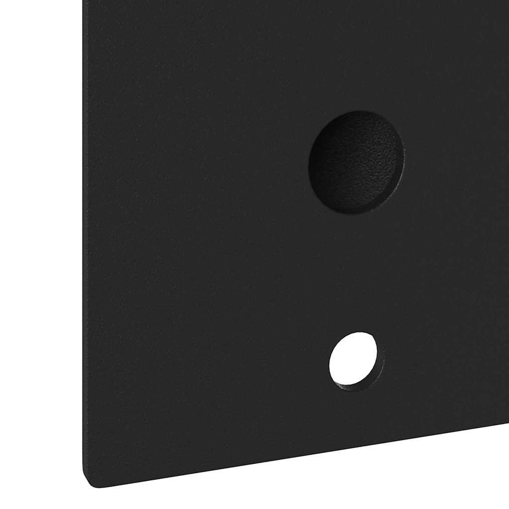 Flag Pole Holder Black 10.5 x 7.5 cm Steel