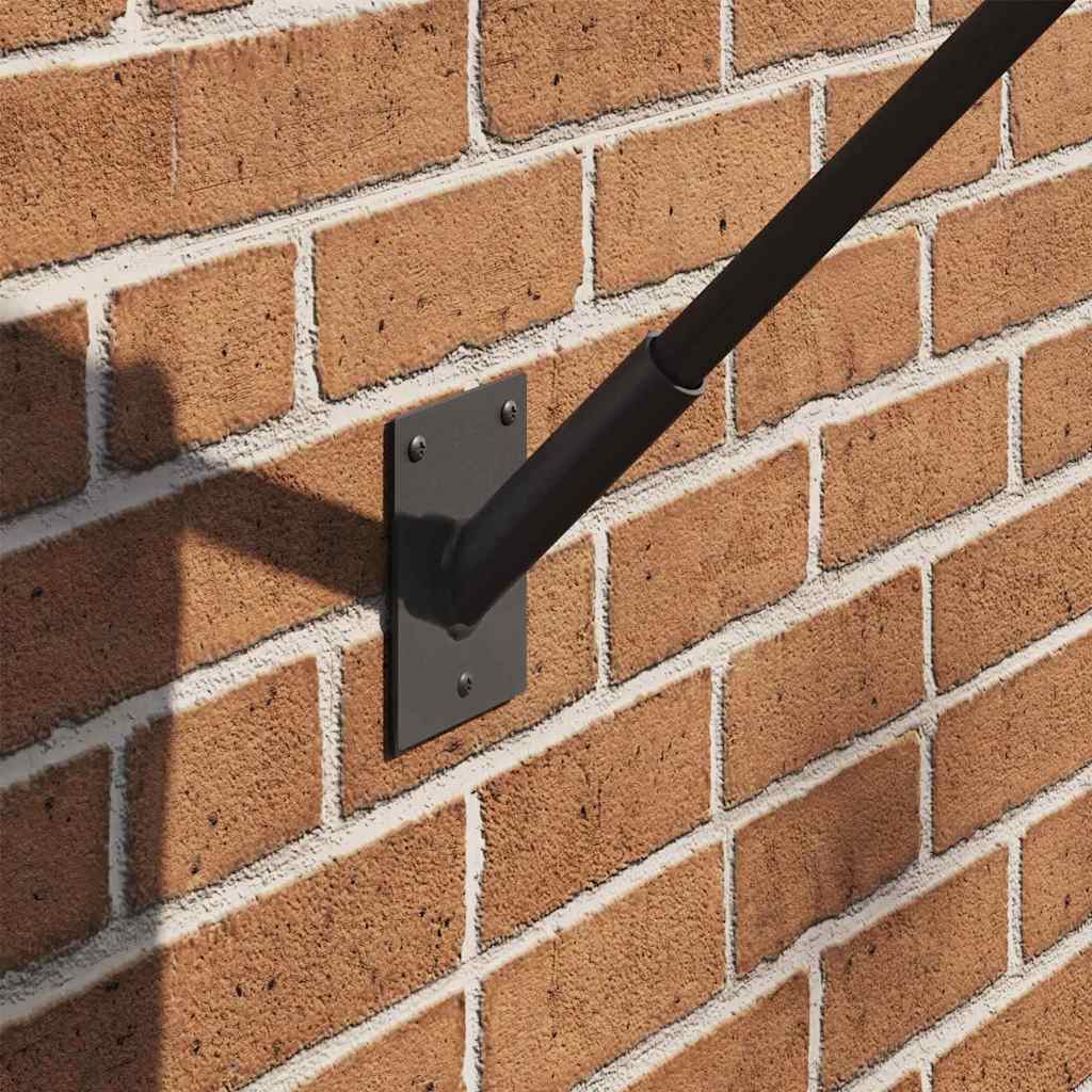 Flag Pole Holder Black 10.5 x 7.5 cm Steel