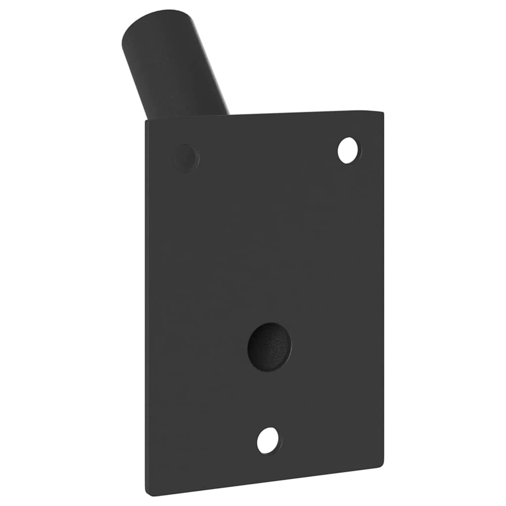 Flag Pole Holder Black 10.5 x 7.5 cm Steel