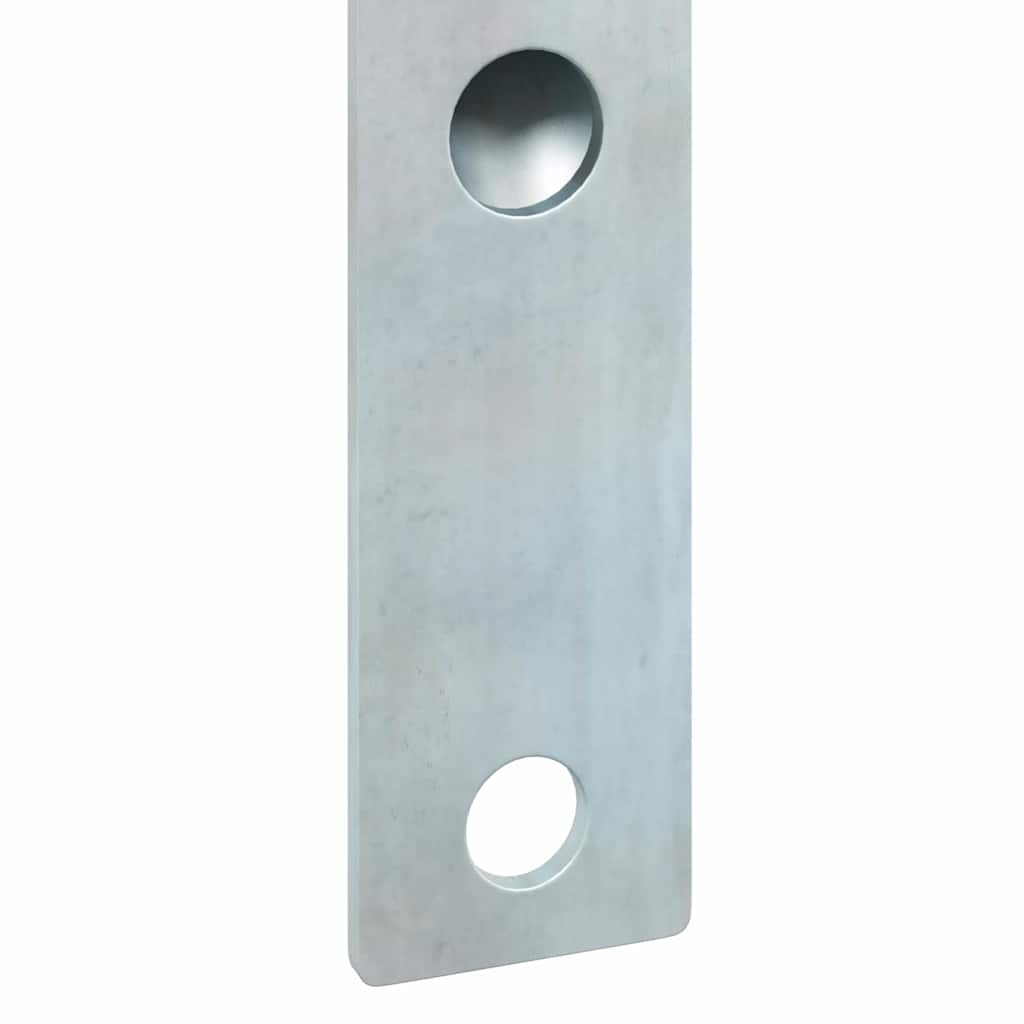 Flag Pole Holder Silver 15 x 3 cm Steel