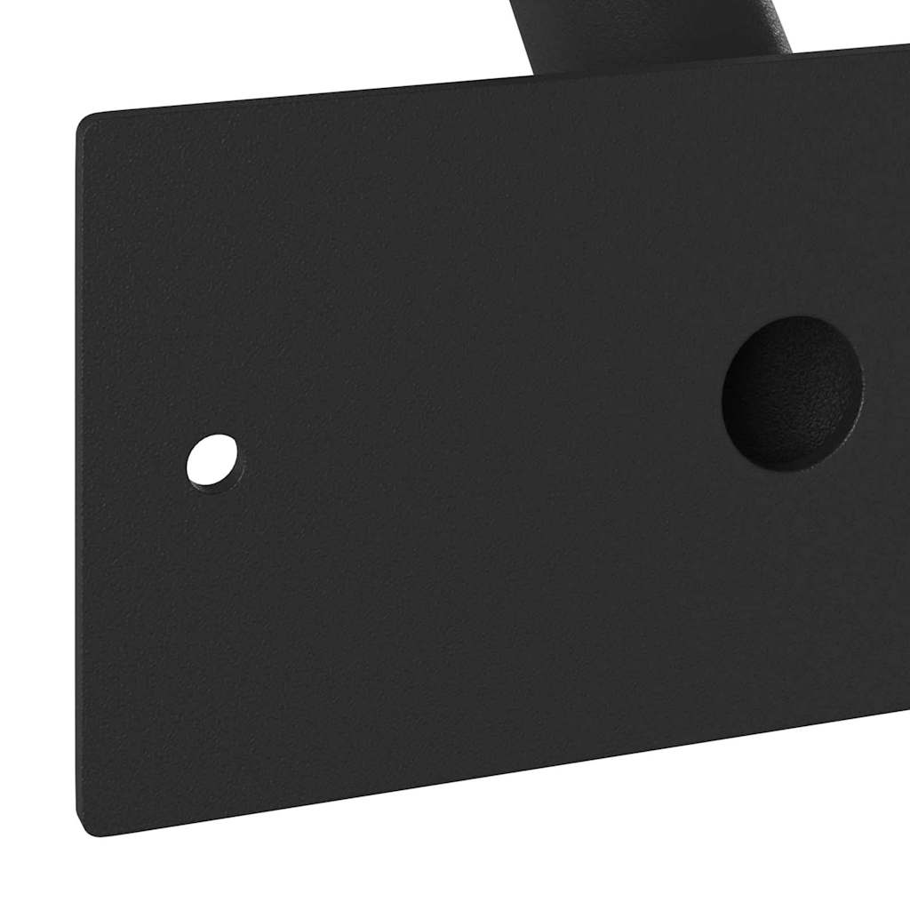 Flag Pole Holder Black 13 x 6 cm Steel