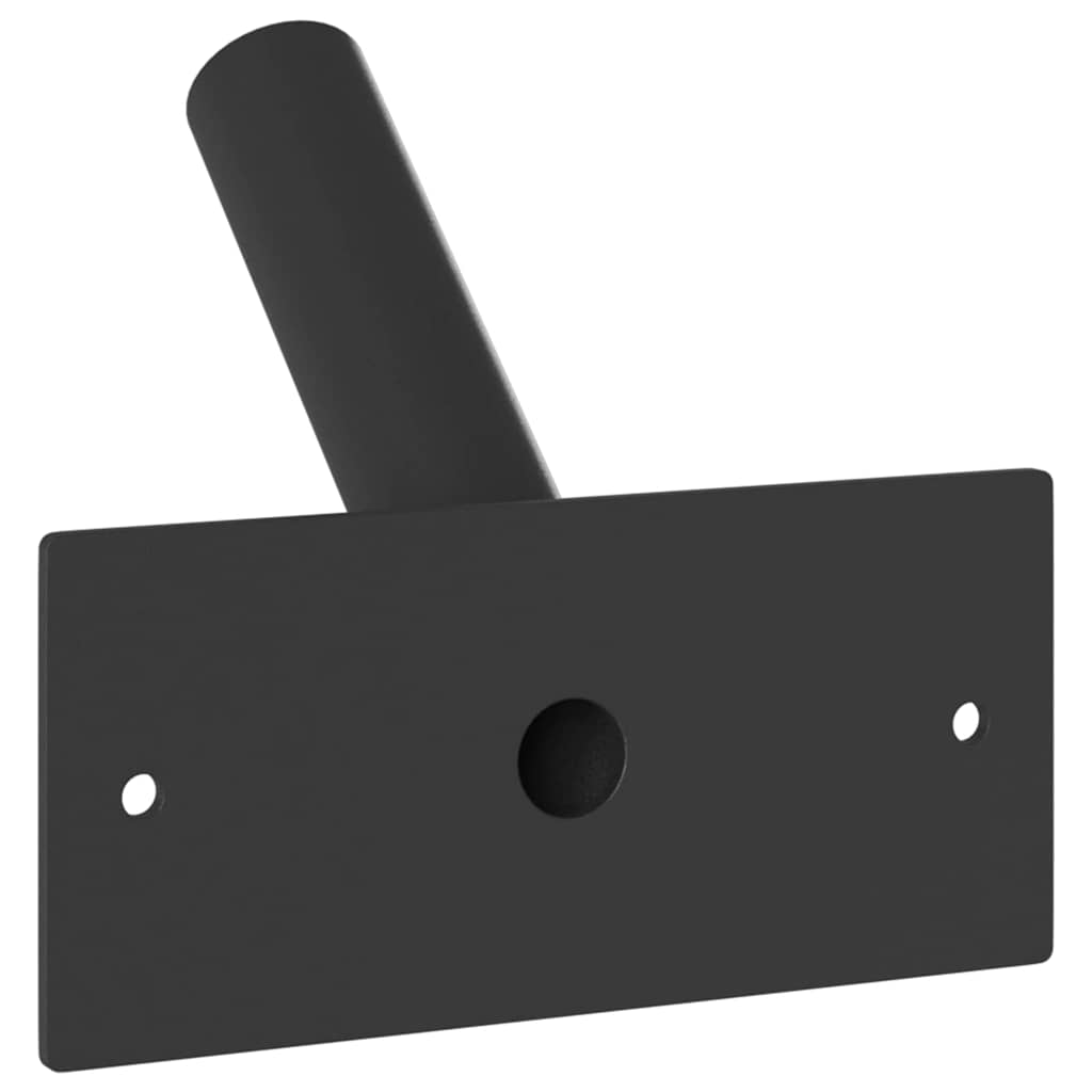 Flag Pole Holder Black 13 x 6 cm Steel