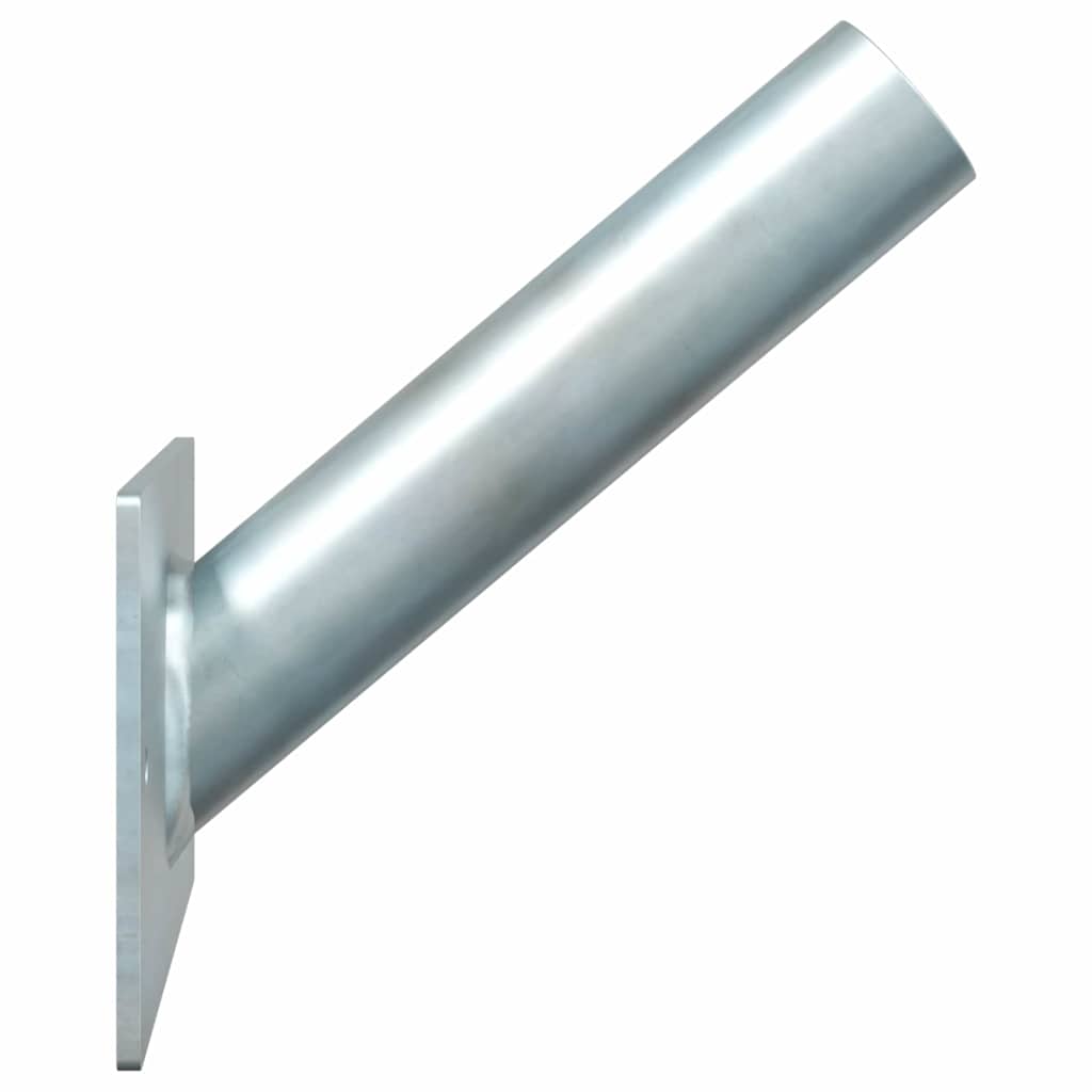 Flag Pole Holder Silver 13 x 6 cm Steel