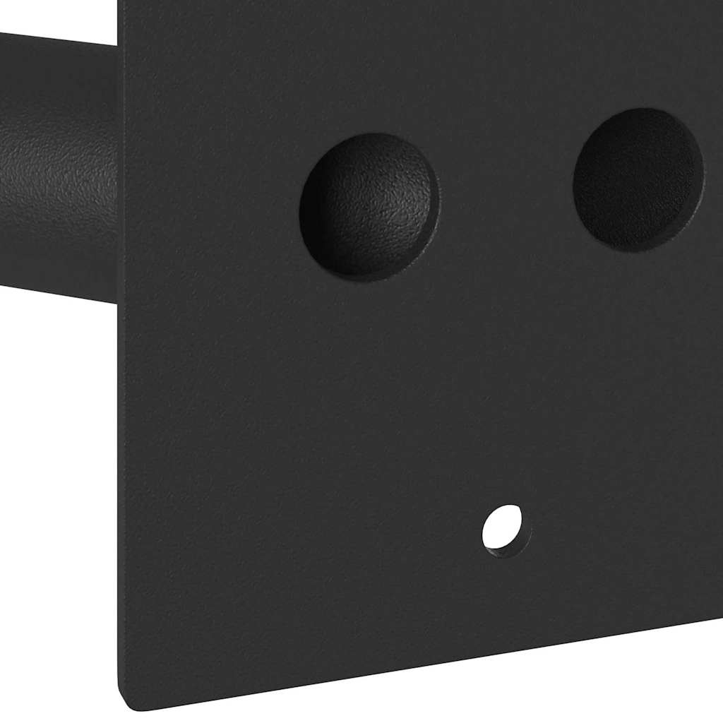 Flag Pole Holder Black 11.5 x 7.5 cm Steel