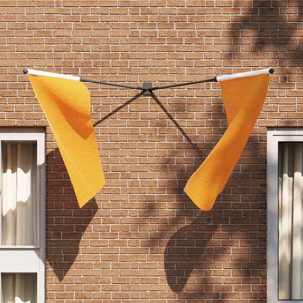 Flag Pole Holder Black 11.5 x 7.5 cm Steel