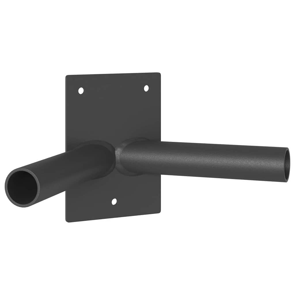 Flag Pole Holder Black 11.5 x 7.5 cm Steel