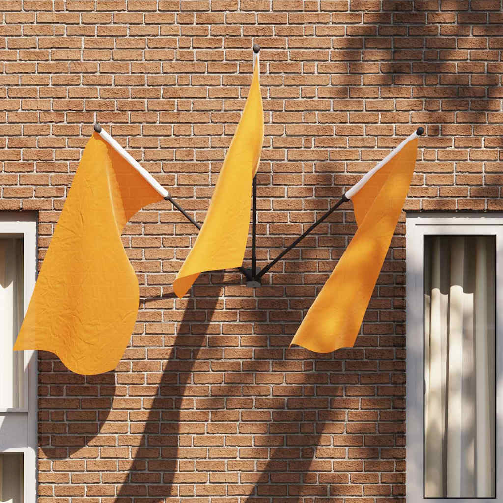 Flag Pole Holder Black 10.5 x 7.5 cm Steel