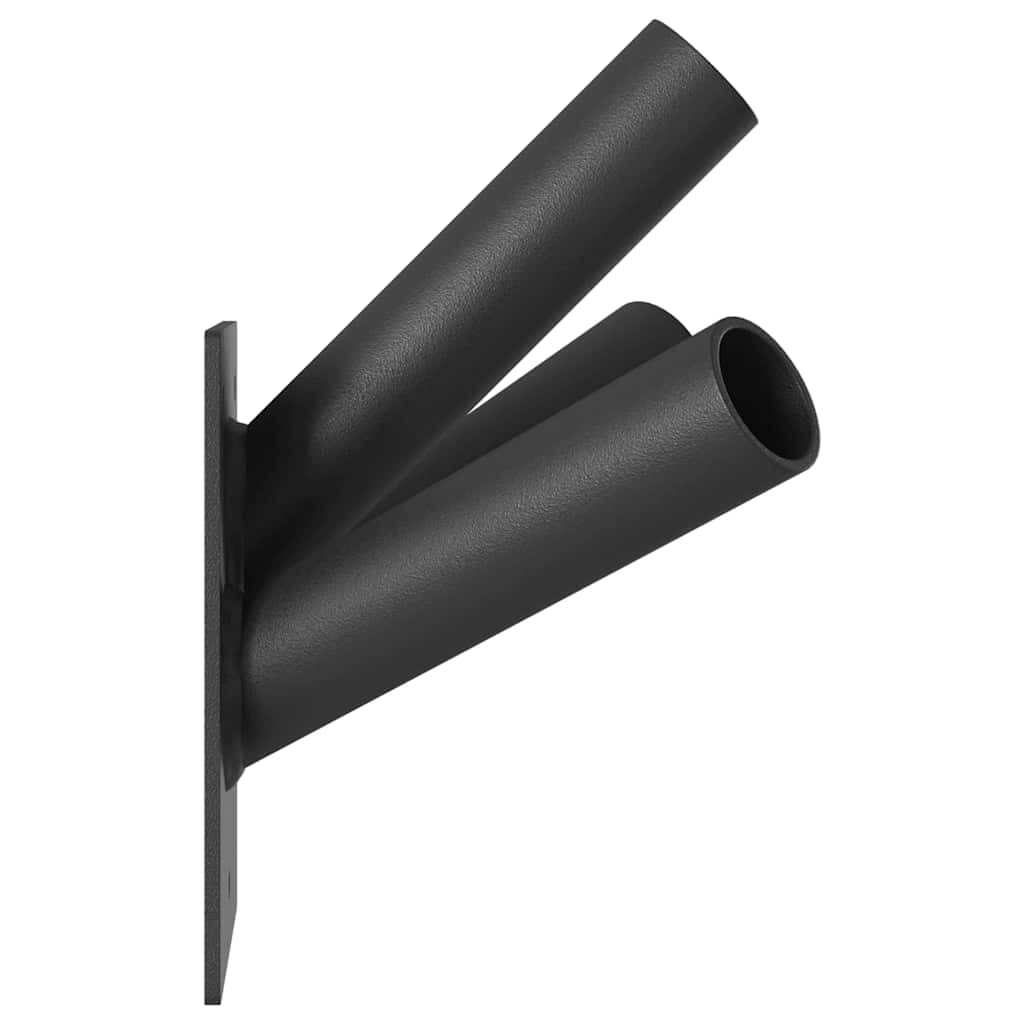 Flag Pole Holder Black 10.5 x 7.5 cm Steel