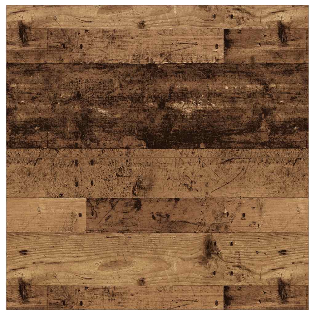 Coffee Table with Drawers Old Wood 100x100x40 cm