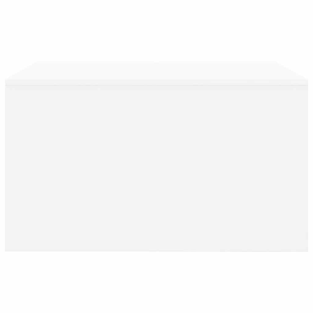 Coffee Table with Drawers White 70.5x70x40 cm