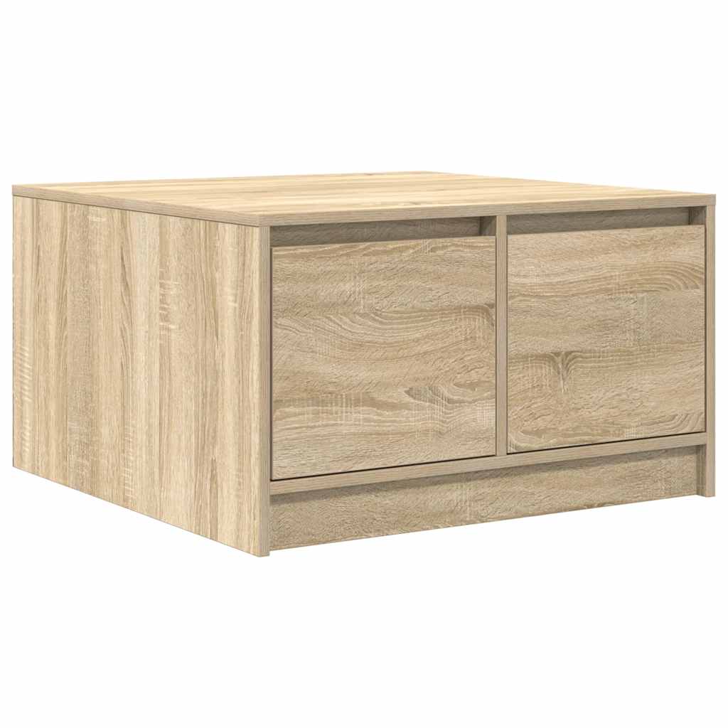 Coffee Table with Drawers Sonoma Oak 70.5x70x40 cm