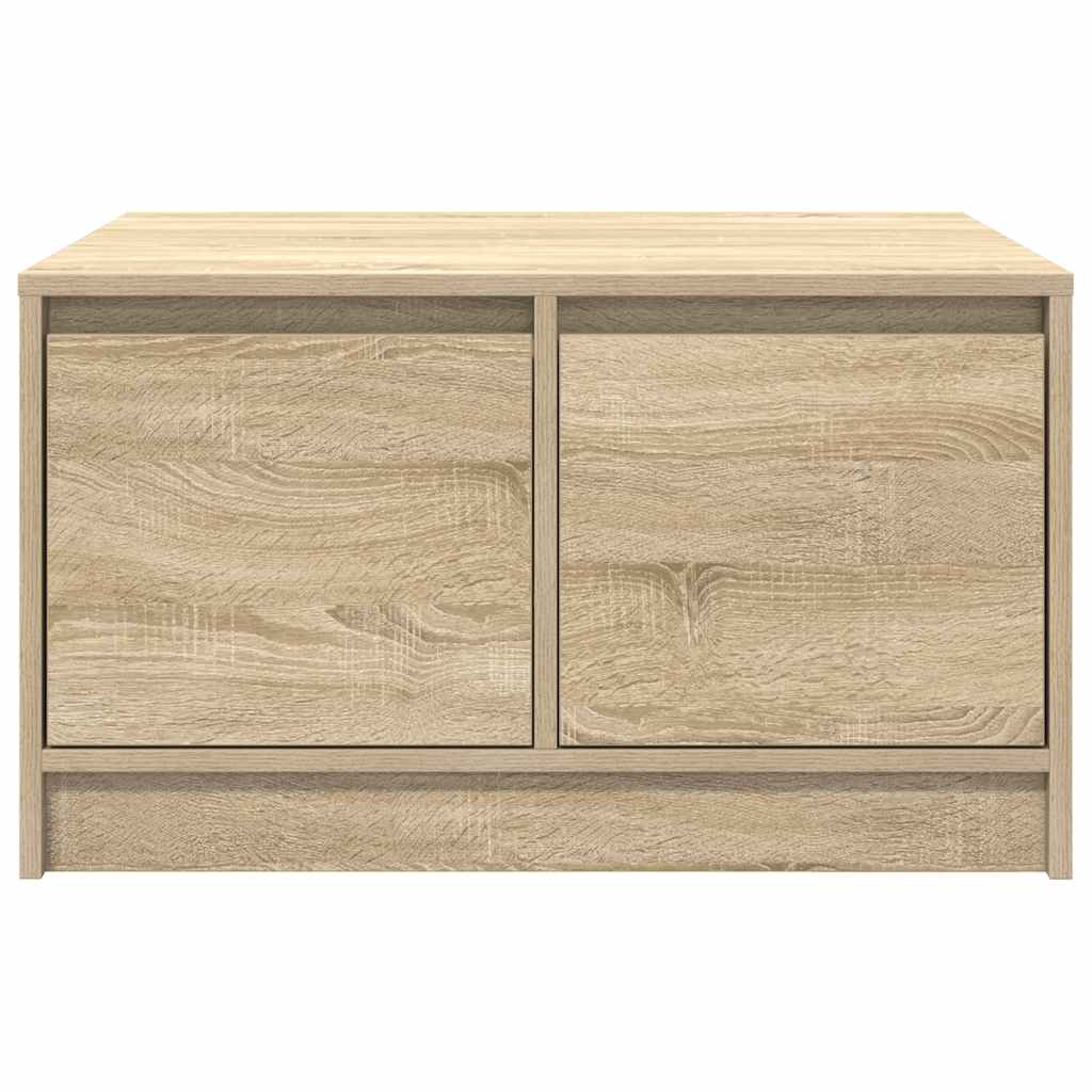 Coffee Table with Drawers Sonoma Oak 70.5x70x40 cm